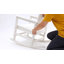 Ensemble de chaises berçantes toutes saisons avec table d'appoint, ensemble de chaises berçantes 3 pièces à texture de bois (comprend 2 chaises berçantes et 1 table)-505683133
