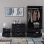 Maybery 3 Piece Bedroom Set (2 Drawer Bedside Chest, 4 Drawer Chest, 2 Door 2 Drawer Wardrobe), (4)-558422983