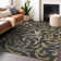 Premium Machine Washable Prisco Black Rug