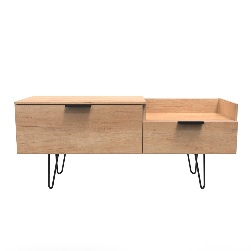 Taeyah TV Console Unit, Oak Wood
