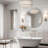 Metal Framed Round Bathrrom Mirror-1368035065