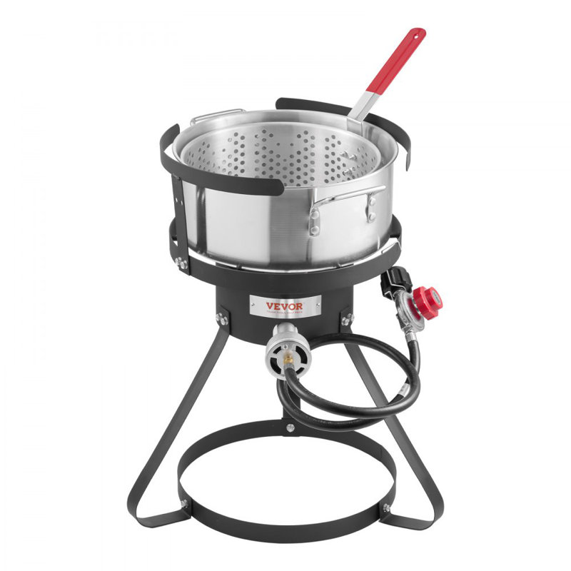 Ensemble de friteuse d'extérieur au propane en aluminium 10 pte avec panier