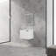 Meuble-lavabo moderne blanc composable pour grand espace sans lavabo