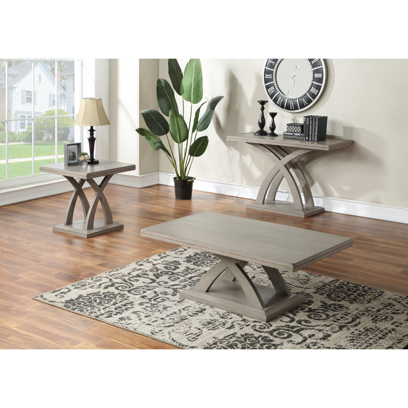 Almeta Coffee Table, Light Gray