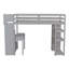 Lit mezzanine polyvalent avec fonctions multiples, construction robuste et rangement intégré pour les chambres d'enfants-1822828364