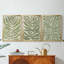 Driftwood Palm Leaf I - Toile tendue avec châssis sur mesure - 3 pièces-65391919-65391923