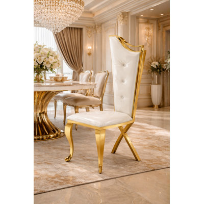 Infinity Cream Velvet Accent Chair
