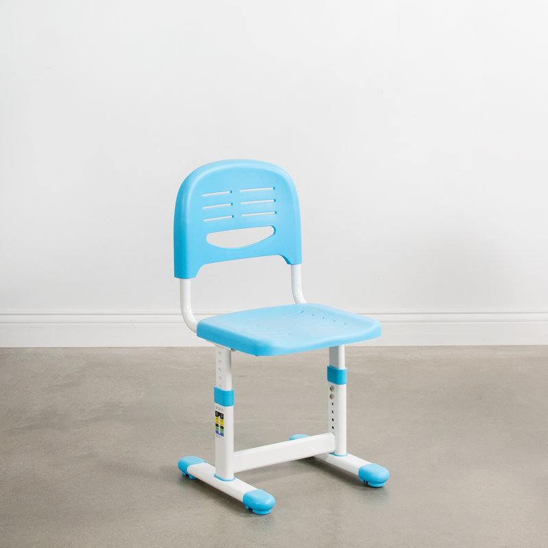 Blue Adjustable Ergonomic Kids Desk Chair with Metal Frame