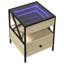 Daneli 40cm W Steel Bedside Table-2087432858
