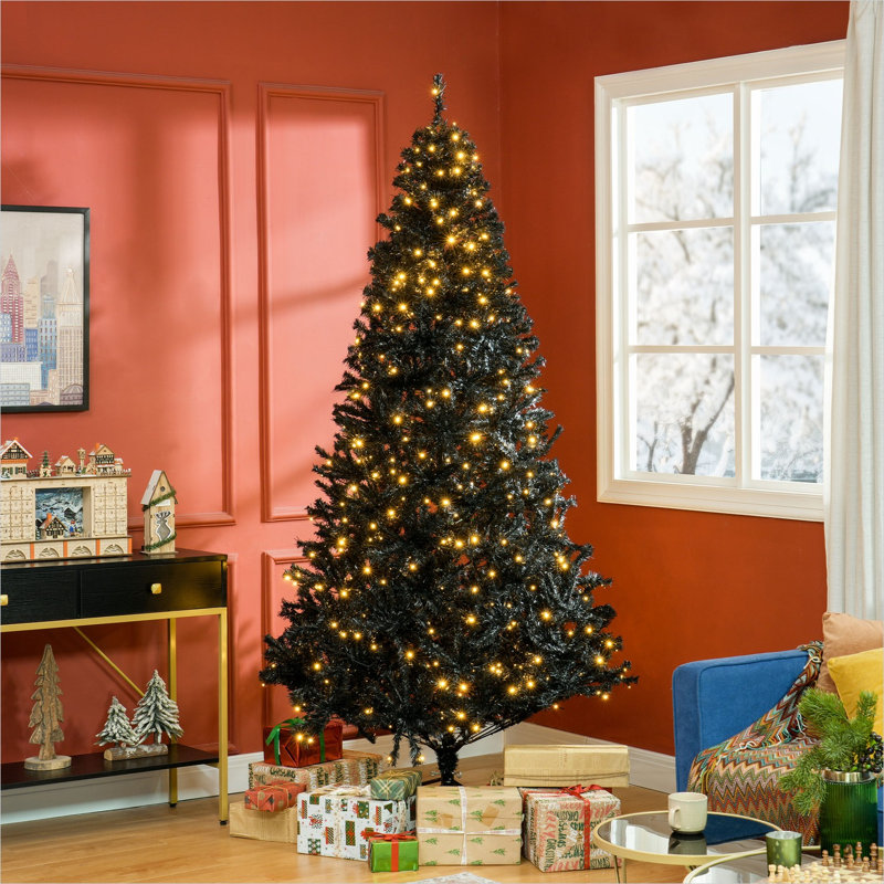 Arbres de Noël combinant une pièce maîtresse de salon et 7,5 pi avec design pliable et rangement