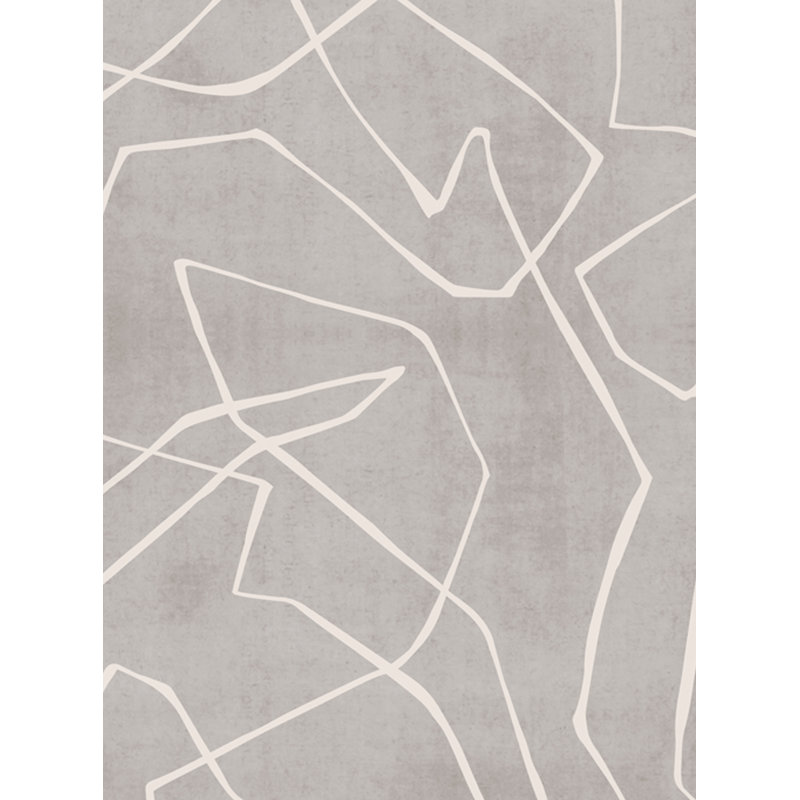 Tuile de papier peint Christylee, L 2 pi x H 18 pi, Gris