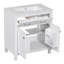 Meuble-lavabo blanc 60 po avec tiroir pratique et évier en céramique avec rangement moderne-525764109-525764111