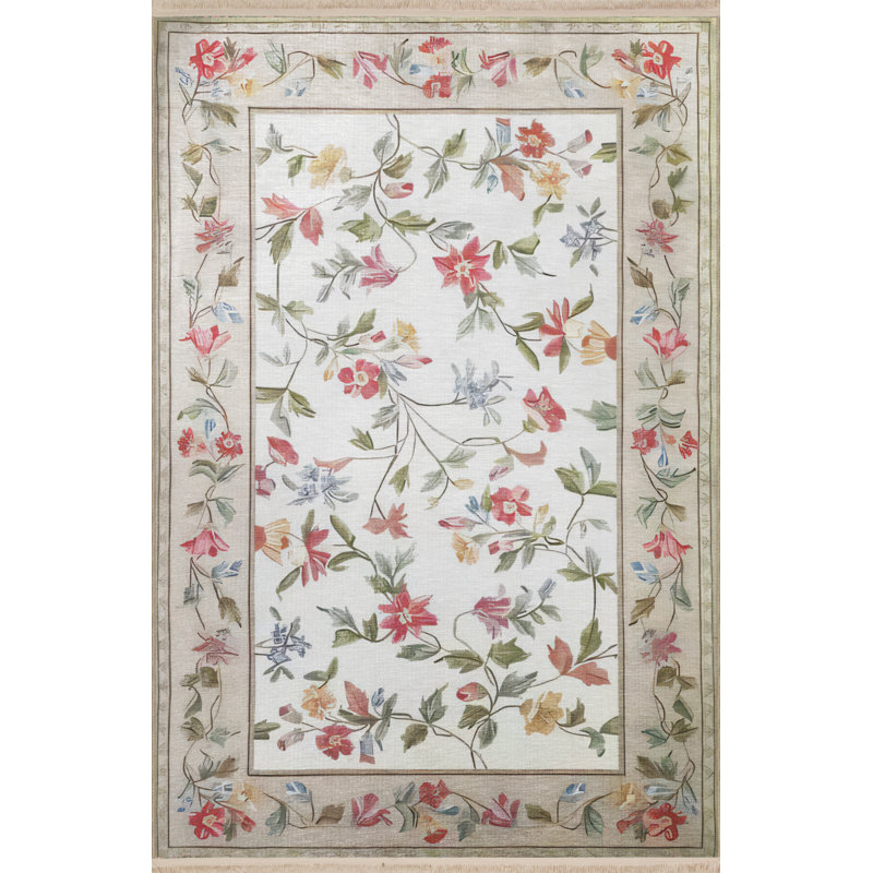 Efird Floral Indoor / Outdoor Rug, Runner 2'8" x 9'11"