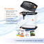 Ensemble d'aquarium à DEL pour petit aquarium avec technologie Smartclean, noir, 2,5 gallons