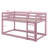 Twin-Size Tiered Floor Bunk Bed Complete With A Ladder For Convenient Climbing-1694211891