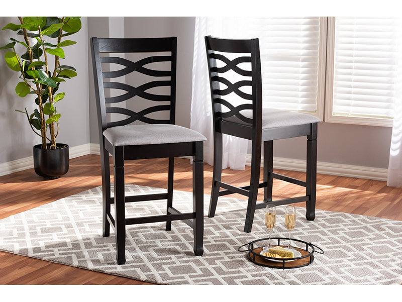 Tabouret de comptoir 25 po Bloomville, Lin gris