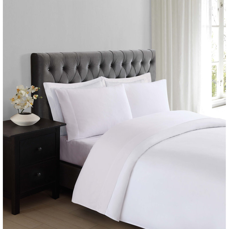 Everyday Microfiber Standard Sheet Set, White, King Sheet Set comes with two Pillowcases