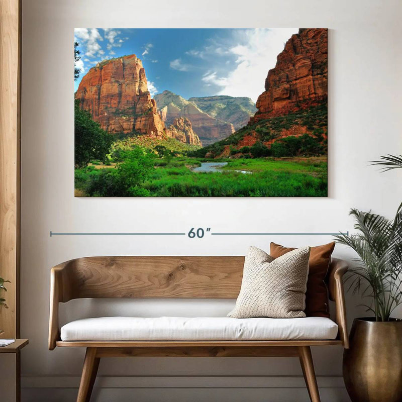 Canyons du parc national Alvord Zion, H 34 po x l 51 po