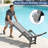 All-Weather HDPE & PVC-coated polyester Patio Chaise Lounge Chair with Arms, 5-Position Adjustable Backrest, Wheels & Built-In Cup Holder-690926507