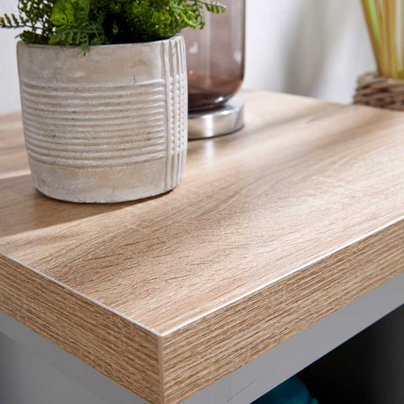 Avon Lamp Side Table, Grey