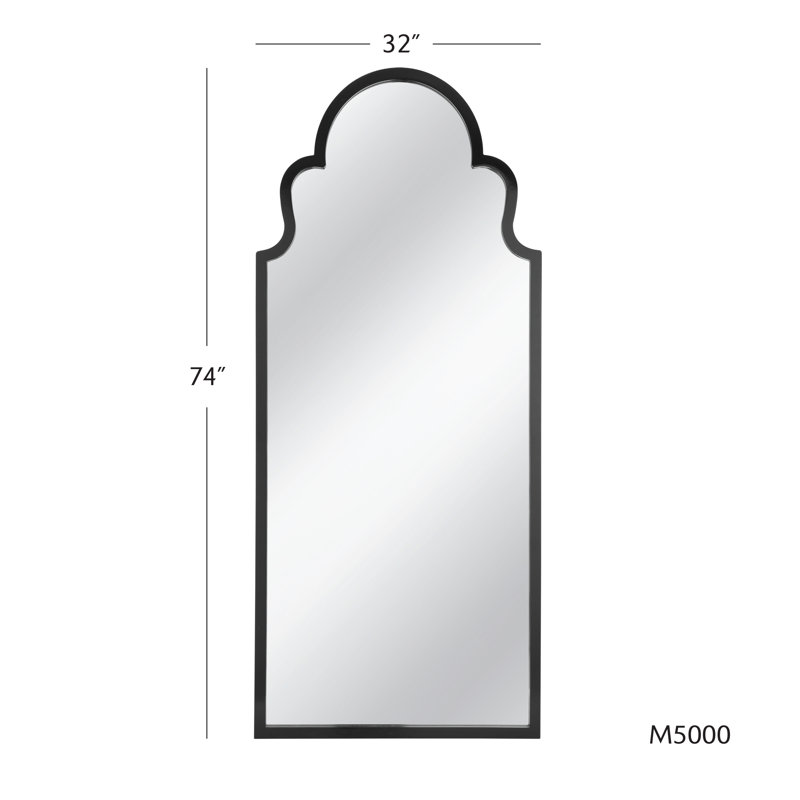 Miroir pleine grandeur Abbie, Noir