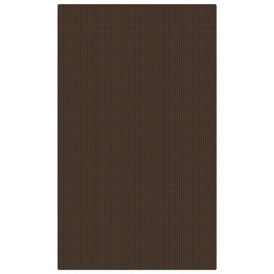 Rugs for Entryway 3x5 ft Washable Area Rug Non Slip Rubber Backed Entry Rug Woven Indoor Door Mat Cotton Kitchen Rugs Floor Carpet for Entryway, Foyer, Backdoor(Brown/Dark Brown)