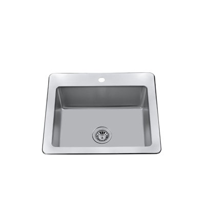 CraftX 22'' W Single Bowl Stainless Steel Drop-In Kitchen Sink
