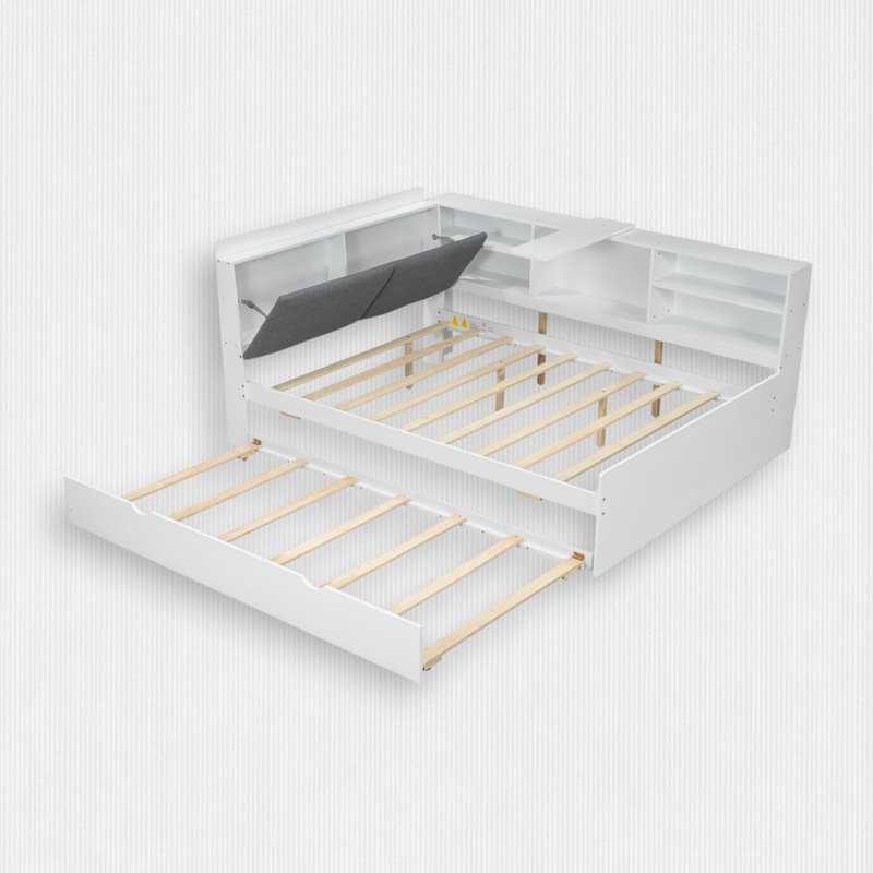 Platform Bed with Trundle