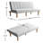 Bergen 66" Upholstered Convertible Futon Sofa-2026057074