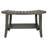 Coastal Vogue Harmony 30" Teak Shower Bench with Shelf Antique Gray Shower Bench for Inside Shower