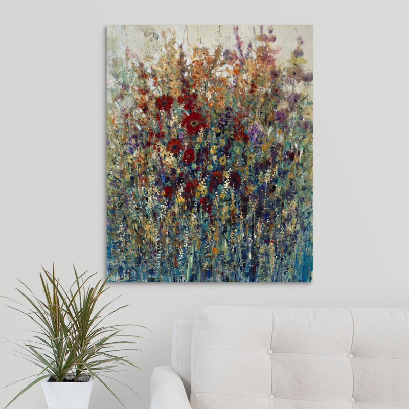 «Petals of Perception», peinture sur toile, Toile tendue, H 30 po x l 24 po x p 1,25 po