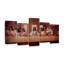«Last Supper Contemporary Christian» sur toile, reproduction de 5 pièces-93822164