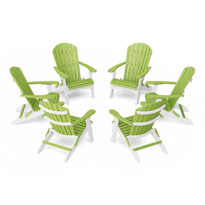 Heritage Folding Adirondack Chairs Set Of 6