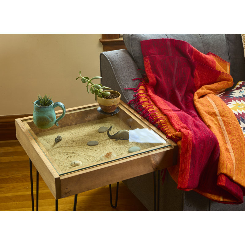 Glass Top End Table