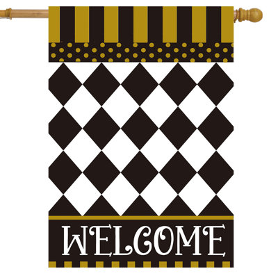 Drapeau de maison à damier