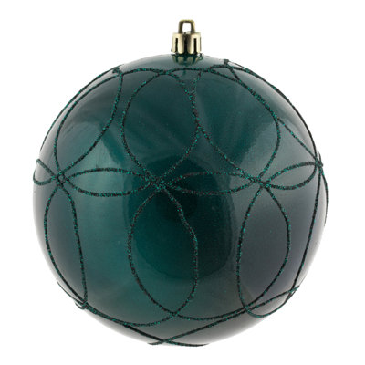Candy Ornament with Circle Glitter Pattern