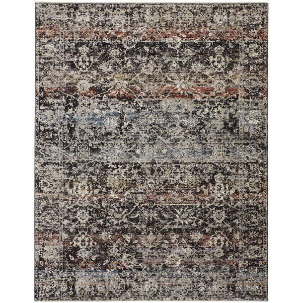 World Menagerie Roma Abstract Rust Area Rug & Reviews | Wayfair