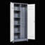 Casiers en métal, armoire à outils de nettoyage avec portes verrouillables, tablettes réglables-1439468265