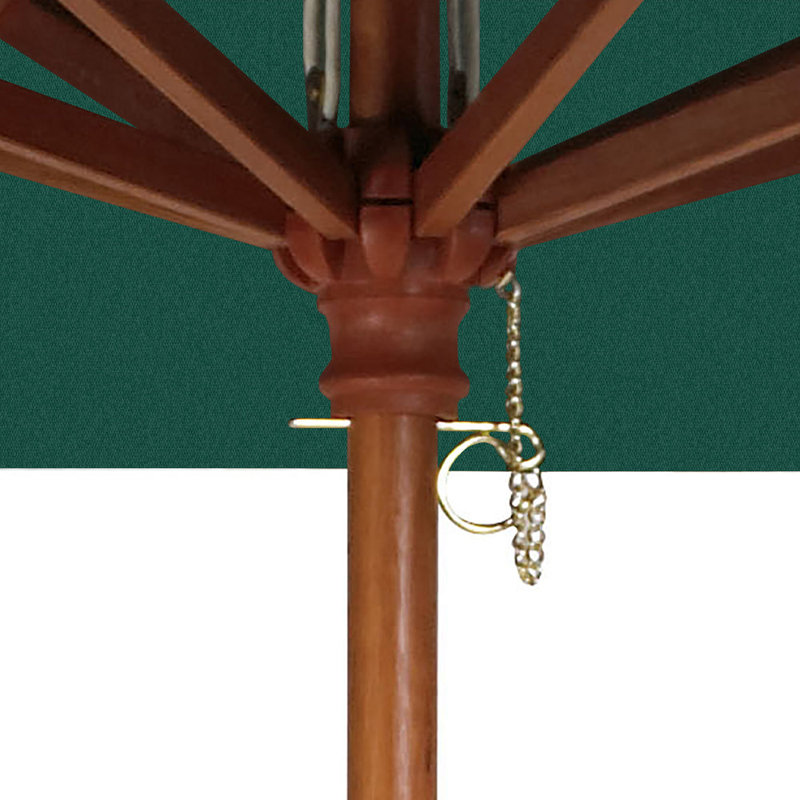 7' Market Umbrella, Forrest Green Velvet