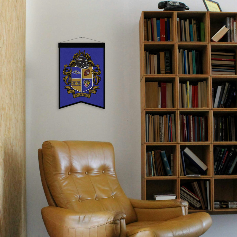 Décoration murale NFL Baltimore Ravens Crest | 15 x 22 po