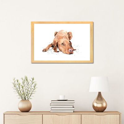 «Vizsla Calm Before the Storm» par EdsWatercolours - impression
