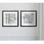 « mou silhouette trees », ensemble de 2 reproductions de peintures encadrées