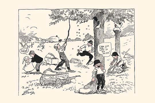« nuttin’time » par clare briggs, reproduction d’art, H 20 po x l 30 po