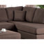 Canapé modulaire réversible et repose-pieds 3 pièces couleur chocolat-117535063