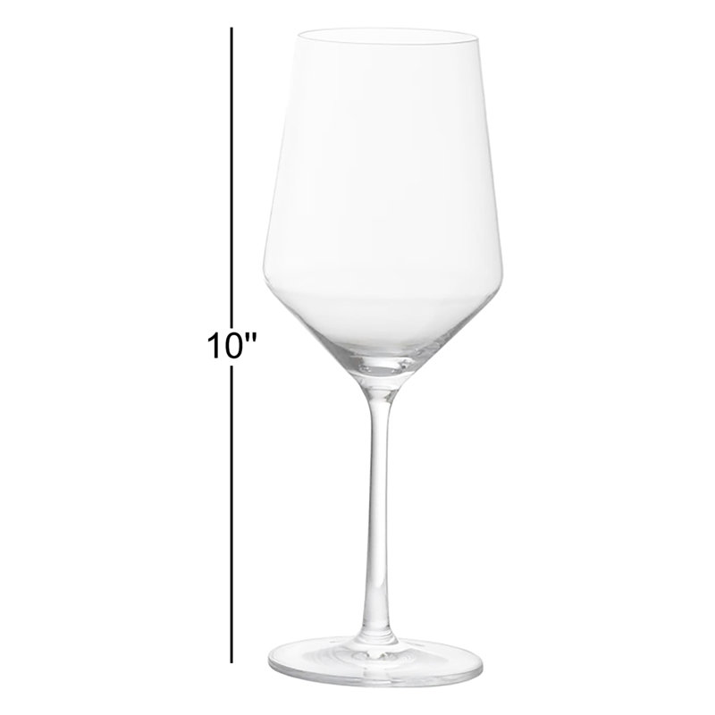 Pure Crystal 8 Piece 18 oz. Wine Glass Set