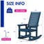 Chaise berçante d'extérieur Hdpe (ensemble de 6)-1098369860