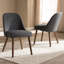 Chaise d'appoint rembourrée en bois massif Conde-28199601
