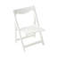 Mobilier d'extérieur pliable Hips, 2 chaises et table rectangulaire blanche pour espaces élégants de type bistro avec intérieur et