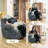 Luxury Oversize Faux Fur Bean Bag Chair - Premium Memory Foam, Ergonomic Design for Gaming & Reading (No Assembly)-1309071762