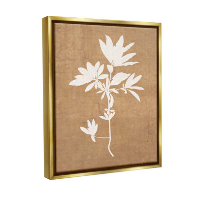 «Rustic Botanical Shape Floater Frame» par Graffitee Studios sur toile